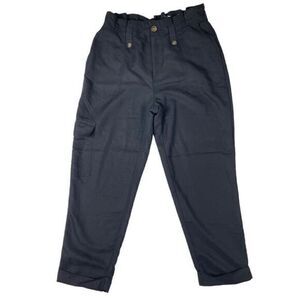 POPSUGAR Black Paper Bag Waist Lounge Pants Women’s Size Small